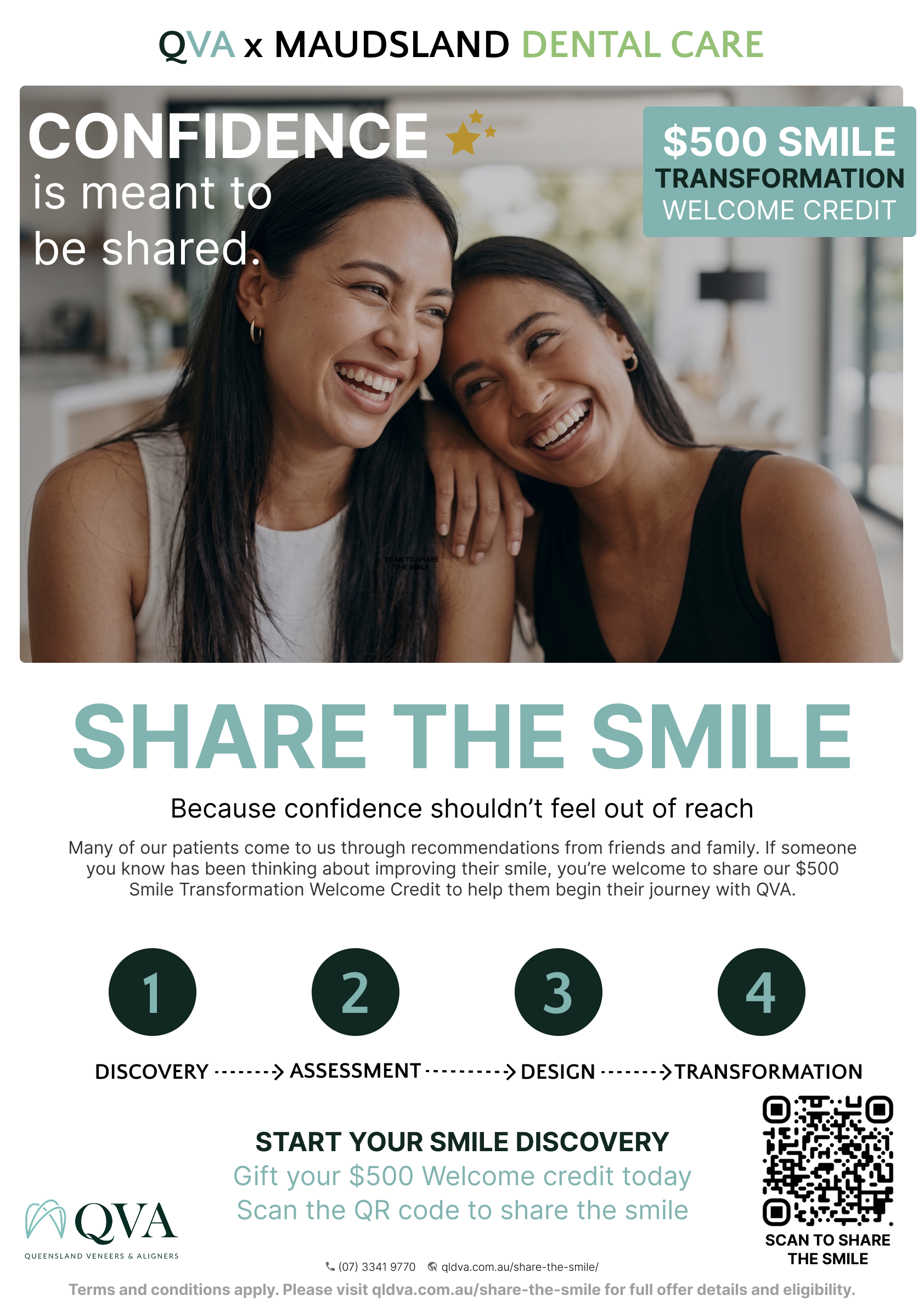 QVA x Maudsland share the smile promo
