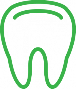 Dental icon of single tooth